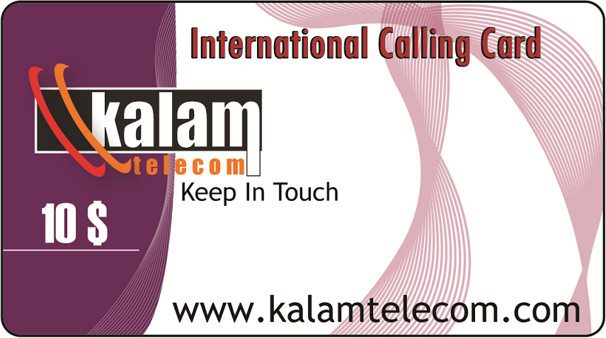 Kalam Telecom card for 10$