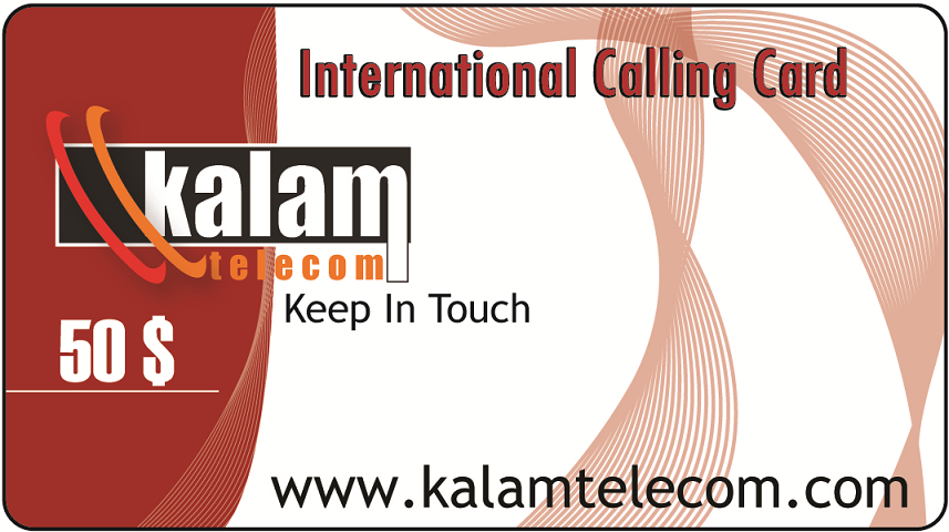 Kalam Telecom card for 50 $